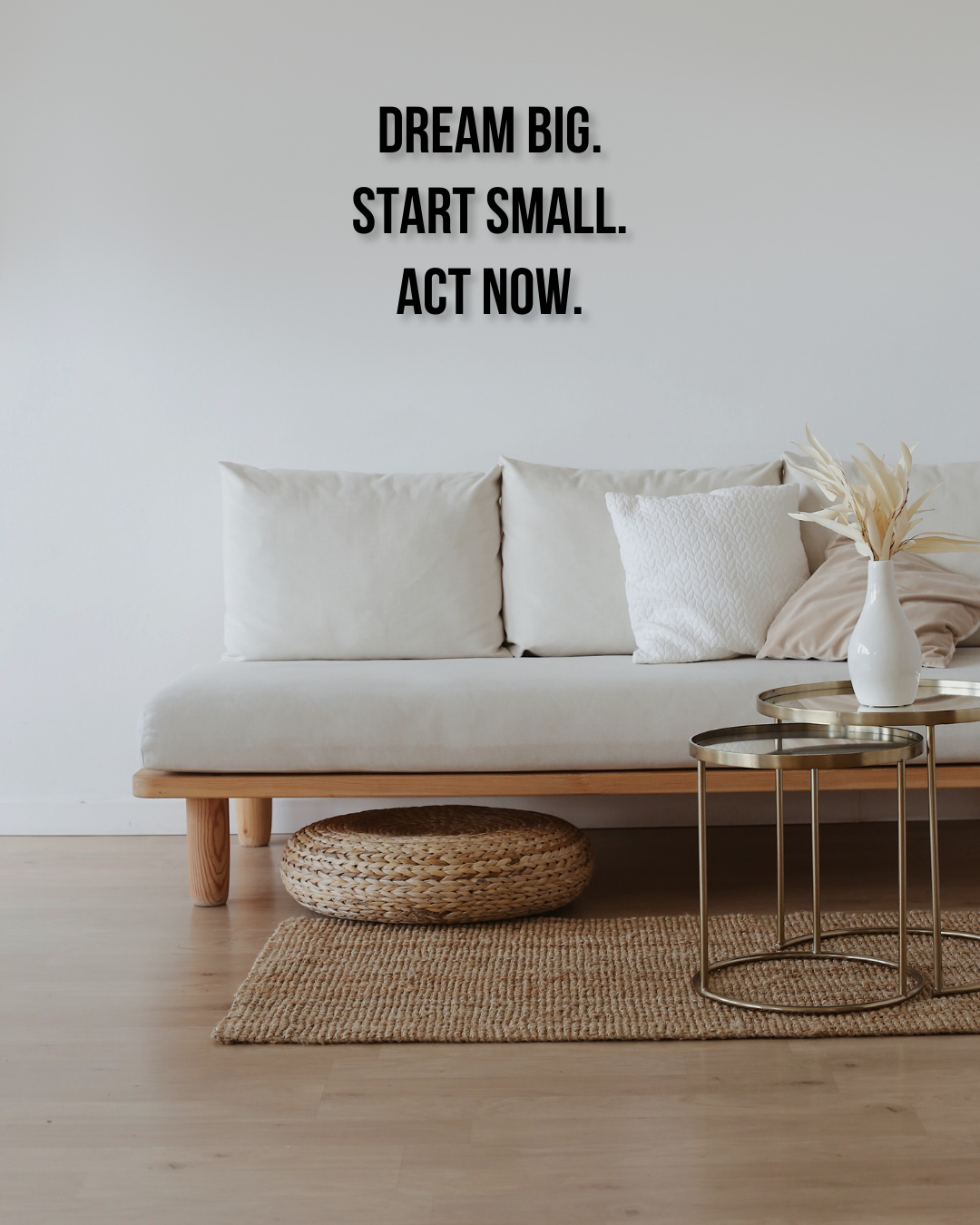 DREAM BIG. START SMALL. ACT NOW.