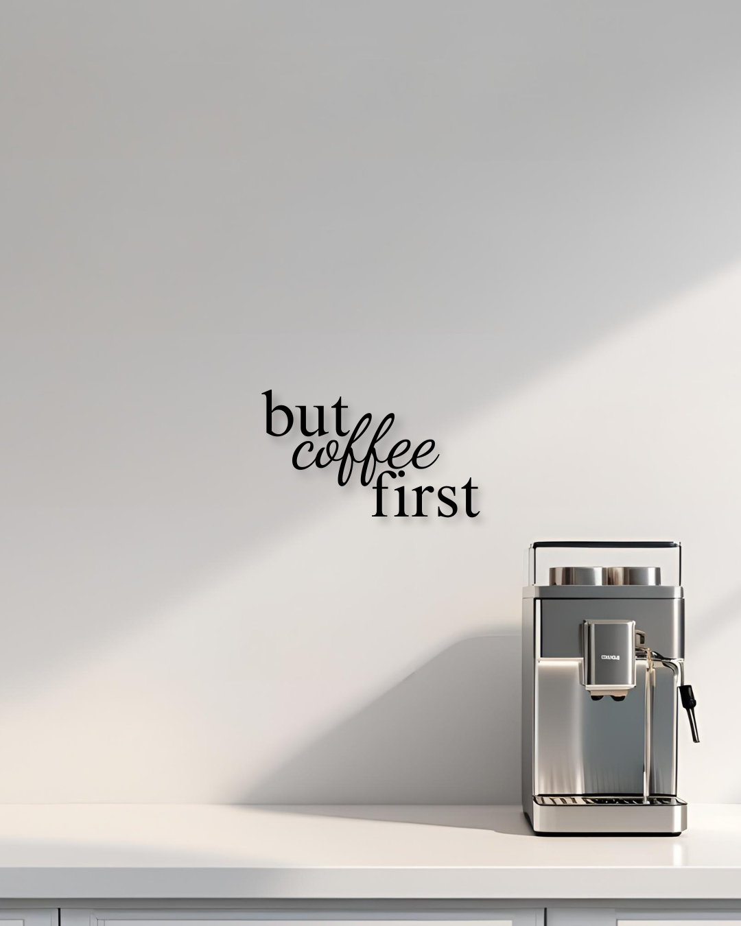 But coffee first